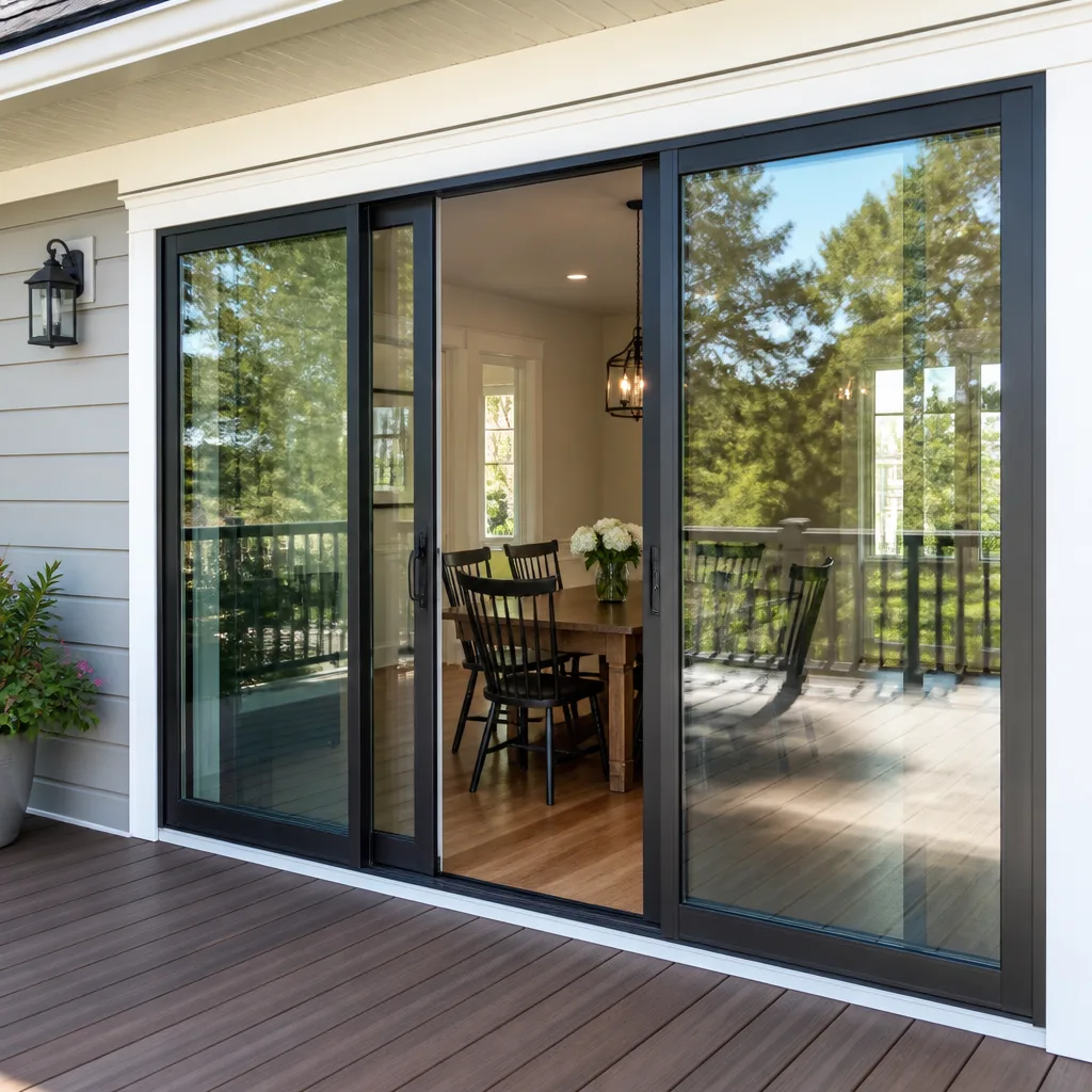 Sliding glass doors